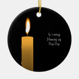 Décoration En Céramique Flamme Éternelle personnalisée en mémoire