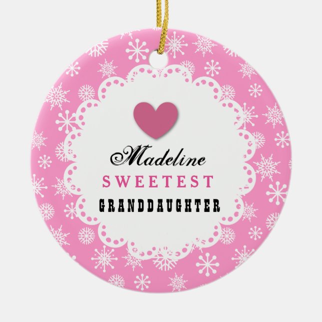 Décoration En Céramique Flammes de neige blanches roses C14 (Devant)