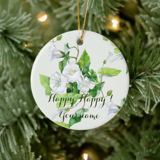 Décoration En Céramique Fleur blanche (Arbre)