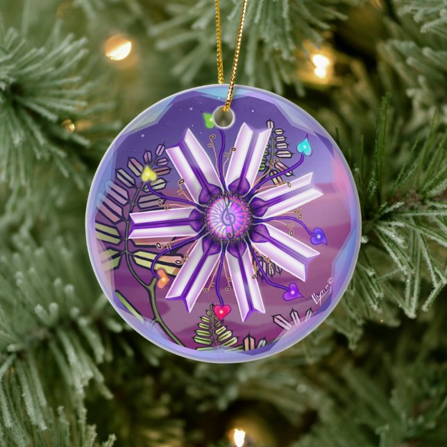 Décoration En Céramique Fleur dans l'ornement en céramique du désert (Arbre)