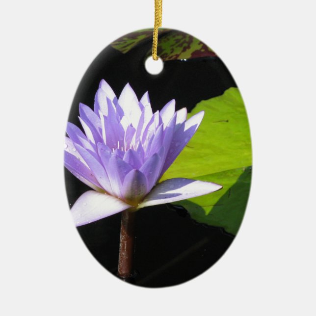 Décoration En Céramique Fleur lilas avec des protections de Lili aux (Devant)