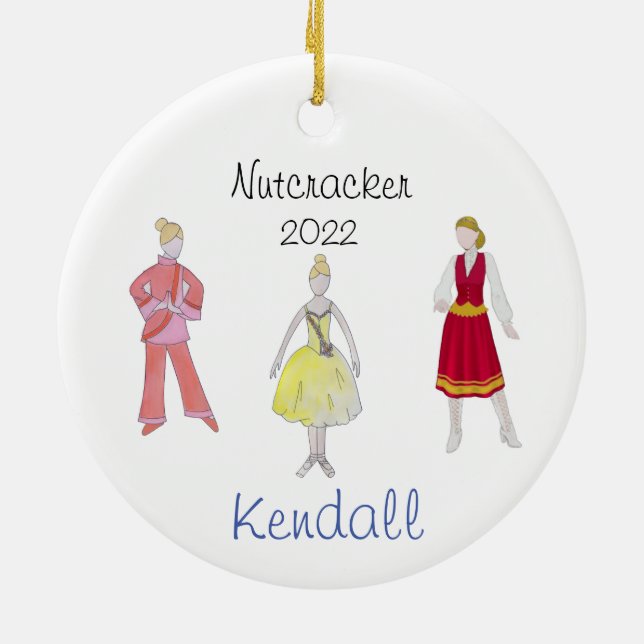 Décoration En Céramique Fleur personnalisée/Casse-noix chinois/russe (Dos)