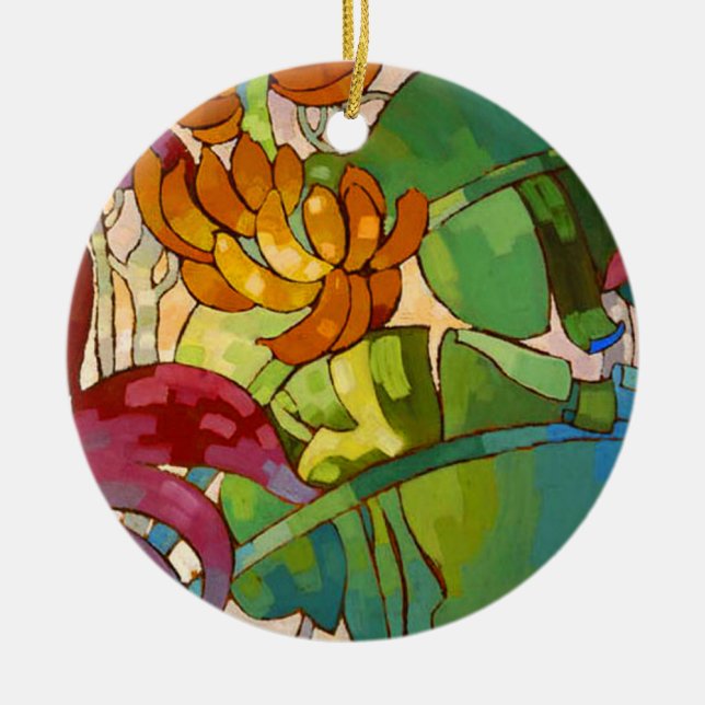 Décoration En Céramique "Fleurit" - l'ornement d'Arman Manookian (Devant)