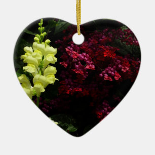 Décoration En Céramique Fleurs colorées de Snapdragon et Pagode