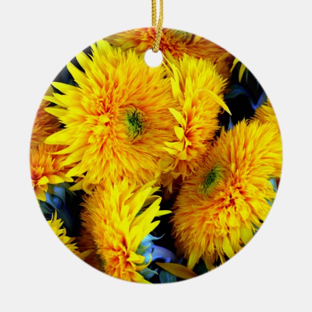 Décoration En Céramique Fleurs de soleil (Devant)