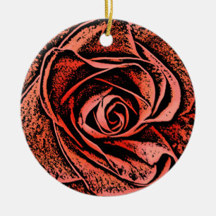 DÉCORATION EN CÉRAMIQUE FLEURS DU JARDIN DE PAYS