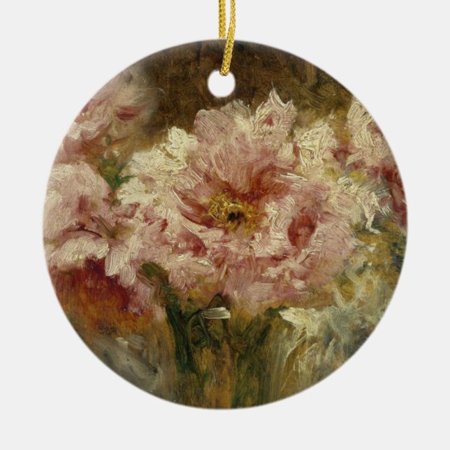 Décoration En Céramique Fleurs - Félix Ziem (Devant)