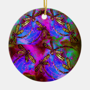 Décoration En Céramique Flit Hippie Dragonfly