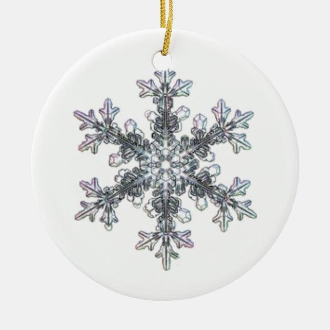 Décoration En Céramique Flocon de neige (Devant)