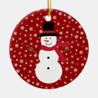 Décoration En Céramique Flocons de neige et étoiles de fête mignons de