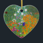 Décoration En Céramique Flower Garden by Gustav Klimt<br><div class="desc">S'il vous plaît visitez mon magasin pour un design plus intéressant et plus de choix de couleurs. => zazzle.com/colorfulworld*</div>