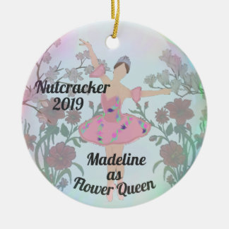 Décoration En Céramique Flower Queen/Dew Drop Nutcracker Orament