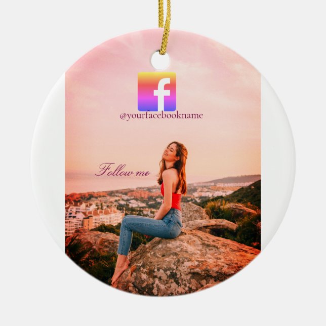 Décoration En Céramique follow us facebook username social media photo  (Devant)