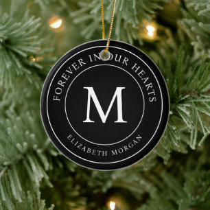 Décoration En Céramique Forever in our Heart Funeral Memorial Modern