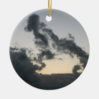 Décoration En Céramique Formation de nuage, squelette de chien ? bande
