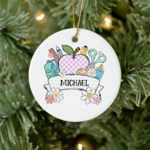 Décoration En Céramique Fournitures de retour à l'école personnalisées ave