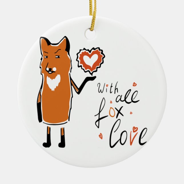 Décoration En Céramique Foxy Love (Devant)