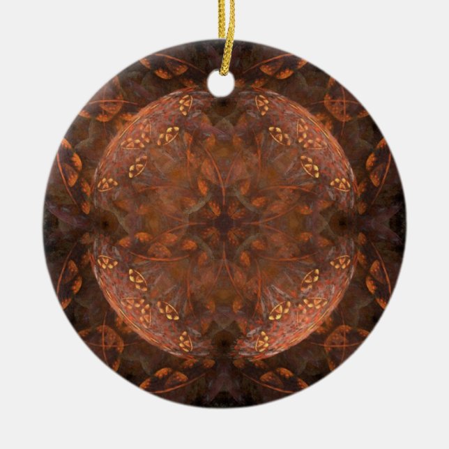 Décoration En Céramique Fractal Flower Ornament (Devant)