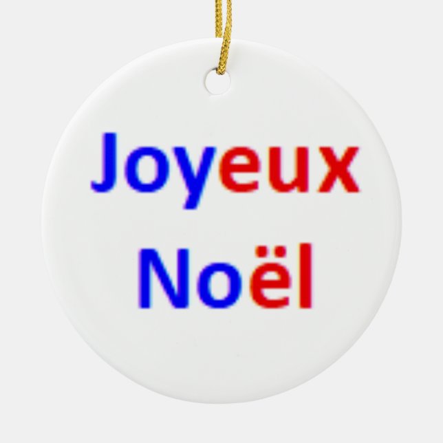 Décoration En Céramique french joyeux noel (Devant)