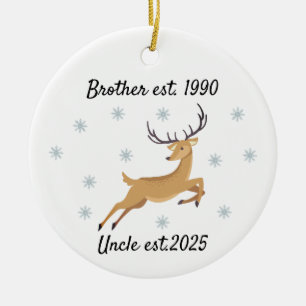 Décoration En Céramique Frère au Décorateur Oncle, Promu au Cadeau Oncle