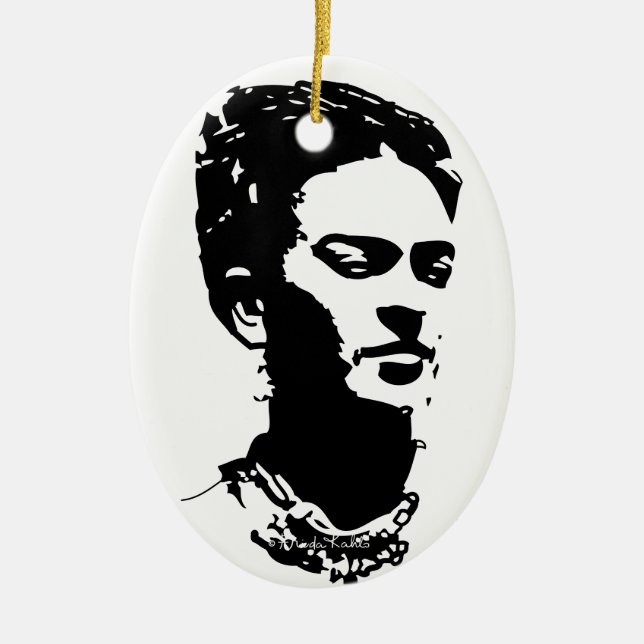Décoration En Céramique Frida Shadow Portrait (Devant)