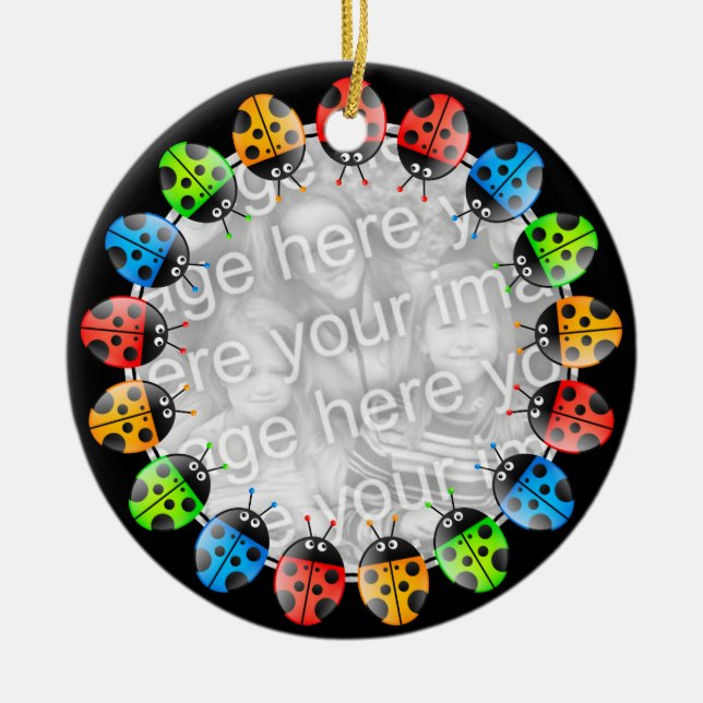 Décoration En Céramique Frontière de coccinelle (Devant)