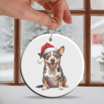 Décoration En Céramique Fun Australian Cattle Dog Christmas Chien<br><div class="desc">Un ornement de race de chien totalement amusant immortalise votre pooche pour les vacances. Utilisez notre outil pratique pour personnaliser le dos avec le nom de votre chien, et vous pouvez ajouter des dates si désiré, ainsi, pour commémorer votre furbide riant et bien aimé qui est romping au pont arc-en-ciel....</div>