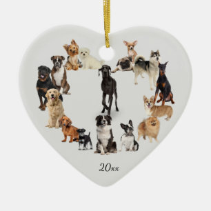 Décoration En Céramique Fun Chien race Animaux de compagnie chien année pe