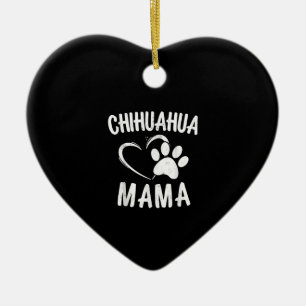 Décoration En Céramique Fun Chihuahua Mama Cadeau Animaux de compagnie Lov