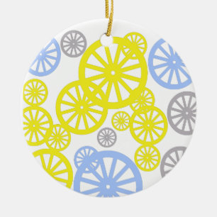 Décoration En Céramique Funky Happy Wheel Circle Motif produit