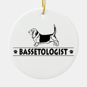 Décoration En Céramique Funny Bassett Hound Dog