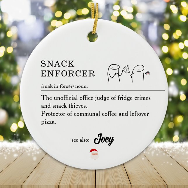 Décoration En Céramique Funny Coworker Bureau Mème de Noël Art (Funny Coworker Workplace Office Christmas Meme Art Ceramic Ornament)