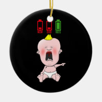 Funny Cry Baby Maman et papa Faible Batterie Sueur