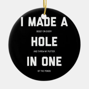 Décoration En Céramique Funny Golf For Men Women Hole