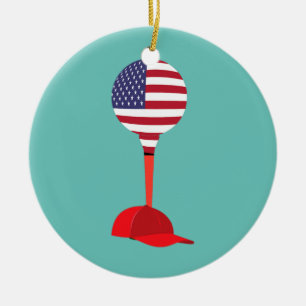 Décoration En Céramique Funny Golfing Casquette de baseball vêtements Casq