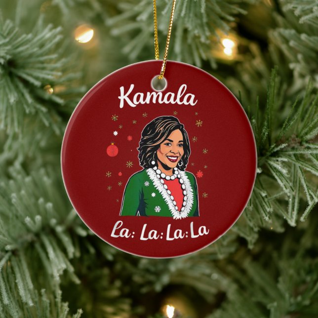 Décoration En Céramique Funny Kamala Harris 2024 Noël Noël Président (Arbre)