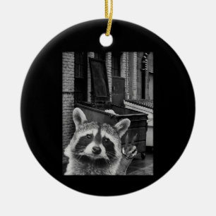 Décoration En Céramique Funny Raccoon Selfie Raccoon Funny Raccoon
