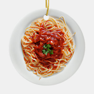 Décoration En Céramique Funny Spaghetti Pun Noël