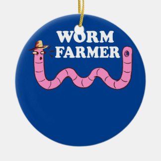 Décoration En Céramique Funny Worm Farmer Gardening Worm Farm Red Wiggler