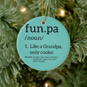 Décoration En Céramique Funpa Comme Un Grand-Père Seulement Glacière
