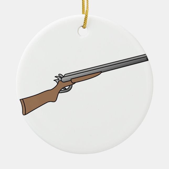Décoration En Céramique Fusil de chasse (Devant)
