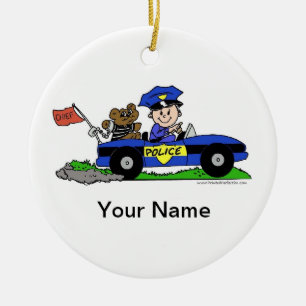 Décoration En Céramique Futur agent de police - Homme