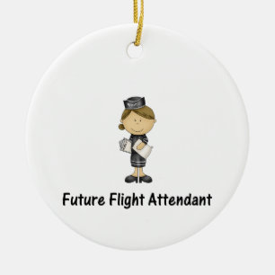 Décoration En Céramique futur steward (hôtesse de l'air)