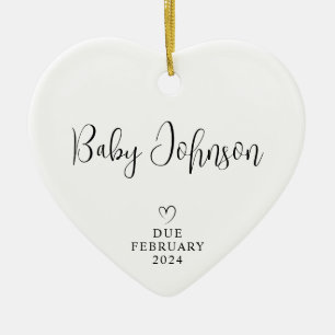 Décoration En Céramique Futurs Parents Photo Bébé à Naître 2024
