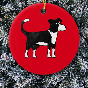 Décoration En Céramique Gallois Bordure Collie Sheep Chien