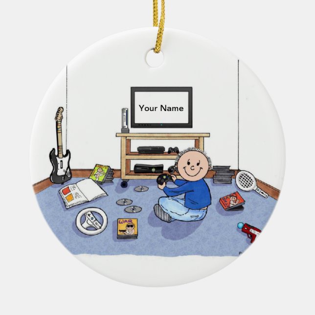 Décoration En Céramique Gamer visuel - mâle (Devant)