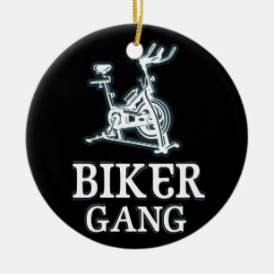 Décoration En Céramique Gang De Biker Drôle Spin Dit Gym Entraînement Sp