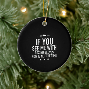 Décoration En Céramique Gants de boxe blanc