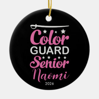 Décoration En Céramique Garde de couleur personnalisée souvenir senior