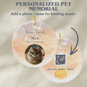 Décoration En Céramique Garde-mémoire personnalisé pour chien et chat avec